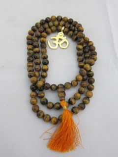 Tiger Eye(cats eye) Full Mala Meditation Prayer Ja[amala 108+1 Guru