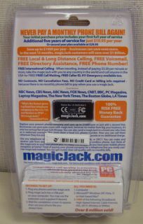 Magic Jack Brand New and SEALED Includes First Year of Service Free