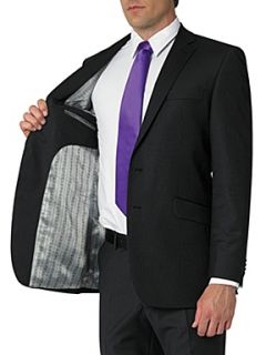Alexandre Savile Row Striped suit jacket Black   