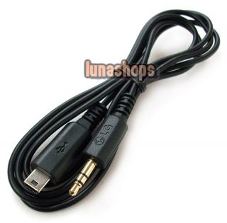 5mm Male to USB Mini 5 Pin Tranfer Data Cable Adapter for LG 