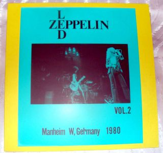 LED ZEPPELIN Manheim W Germany 1980 Vol 2 ACETATE  Super RARE only 30