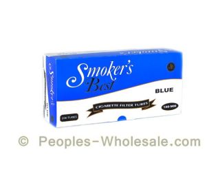 SMOKERS BEST 5 BOXES WITH 200 FILTERED CIGARETTE TUBES 100s LIGHT