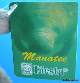 Manatee Plush 9 Marine Fiesta Stuffed Animal Soft Toy Gray Grey Ocean