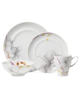 Mikasa Dinnerware, Teal Silk Floral Collection   Casual Dinnerware