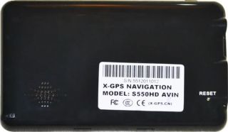 HD GPS Navigator 128MB RAM Bluetooth AV in 4GB Map Hard Case Sun