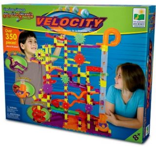 New Marble Mania 350 Piece Toy Track Set with Launcher