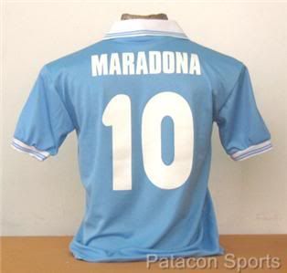 Vintage Napoli MARADONA Soccer Jersey Argentina 1984 Retro New Shirt M