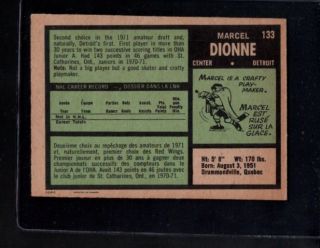 1971 72 O Pee Chee 133 Marcel Dionne RC EXMT B319188