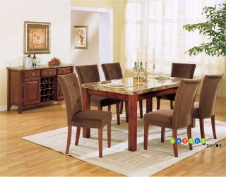 Marble Top Dining Room Set Table Contemporary Furniture