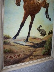 Betty Marble Oil Painting Appaloosa Horse Cottontail