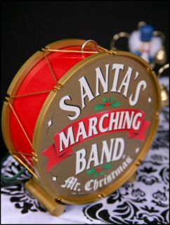 MR CHRISTMAS brass bell SANTAs MARCHING BAND nutcracker 1994 works