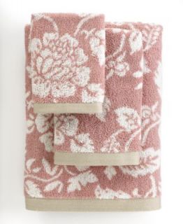 Bianca Bath Towels, Aquarelle Rose Stripe 28 x 52 Bath Towel   Bath