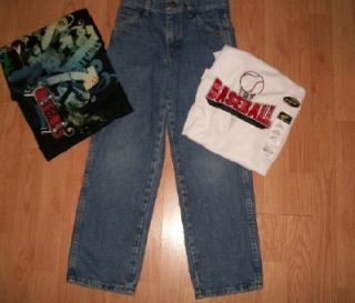 Huge Lot Boys Size 10 12 Tops Jeans Shorts SM New Lot 22