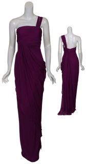 Marchesa Notte Grecian Style Draped Gown Dress 10 New