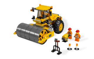 Lego Contruction Lot  7632 Crawler Crane 7746 Single Drum Roller