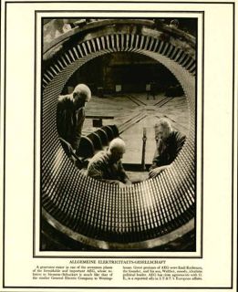 Historical 1930 Image of Generator Stator at A E G