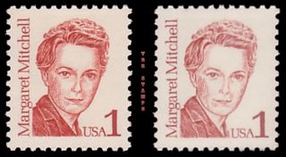 Margaret Mitchell 2168 2168B Great Americans 1c Color Variety Set MNH