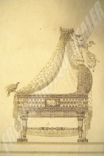 1811 PrudHON Cavelier Furniture Empress Marie Louise Cradle