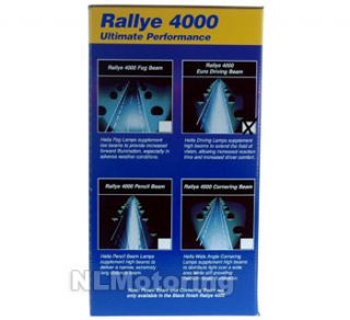Hella Rallye Rally 4000 Euro Driving Beam Lamps Lights