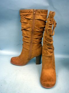 Lower East Side Marissa Faux Suede Boots Size 8M
