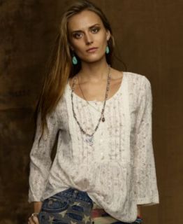 Denim & Supply Ralph Lauren Top, Long Sleeve Plaid Shirt   Womens Tops