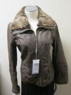 Andrew Marc Treason Leather Jacket XS Brown $498