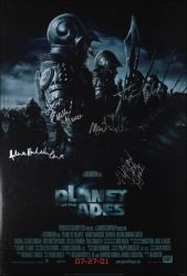 Planet of The Apes 2001 Original Movie Poster Signed by Cast U s 1sh