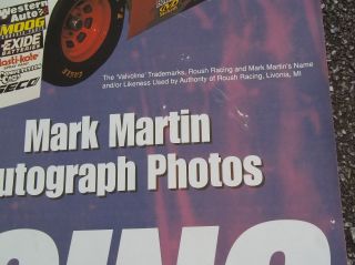 1999 Mark Martin Bi Lo Store Banner Promoting Car Appearance