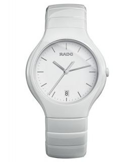 Rado Watch, Unisex Swiss True White Ceramic Bracelet 41mm R27695022