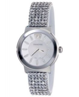 Swarovski Watch, Womens Swiss Chronograph Octea Fuchsia Rubber Strap