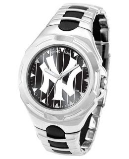Game Time Watch, Mens New York Yankees Black Rubber and Stainless