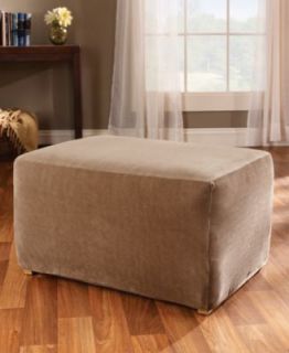 Sure Fit Slipcovers, Stretch Pique Ottoman Cover