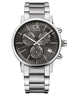 ck Calvin Klein Watch, Mens Swiss Chronograph Post Minimal Stainless