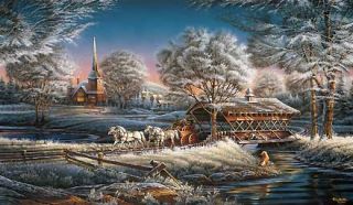 Morning Frost Terry Redlin New Canvas Lithograph Canvas Lithograph
