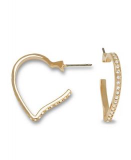 Swarovski Earrings, Crystal Heart Hoop Earrings