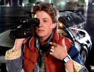 Back to The Future Hoverboard Marty McFly Costume Set Sports Almanac