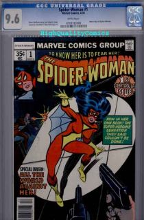 Name of Comic(s)/Title? SPIDER WOMAN #1 (CGC graded  9.6)