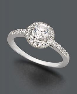 Juliet Diamond Ring, 14k White Gold Certified Diamond Engagement Ring