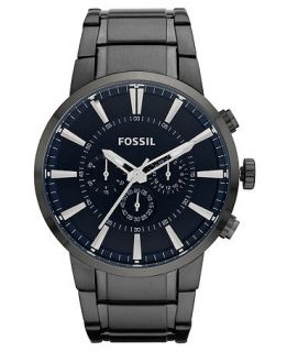 Fossil Watch, Mens Chronograph Smoke Ion Plated Stainless Steel
