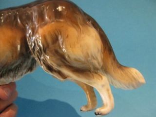 Vintage Beswick Rough Collie Ceramic Porcelain Dog Figure C1950