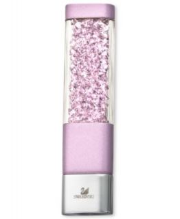 Swarovski Accessory, Silver Tone Light Amethyst Colored Crystalline