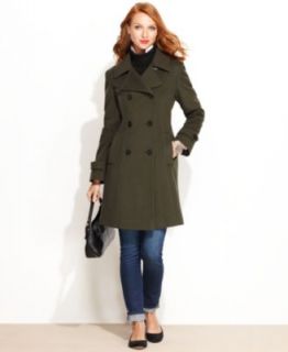 Anne Klein Coat, Belted Cashmere Wool Blend   Womens Coats