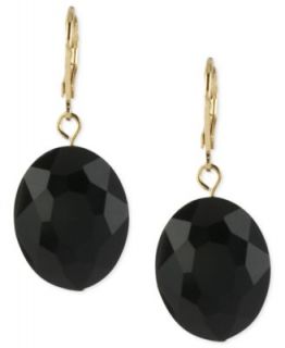Kenneth Cole New York Earrings, Gold Tone and Black Bead Drop Earrings