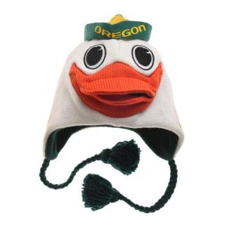 New Oregon Ducks Mascot Winter Ski Laplander Earflap Hat Licensed NCAA