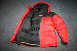 W9J Marmot 8000 M Meter GOOSE Down Winter Jacket Coat Parka Men M Red