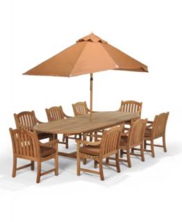 Furniture, 9 Piece Set (87 x 47 Dining Table and 8 Dining Chairs