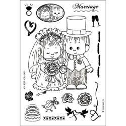 Morehead Marriage Wedding Acrylic Unmounted Bride Groom Card Scrapbook