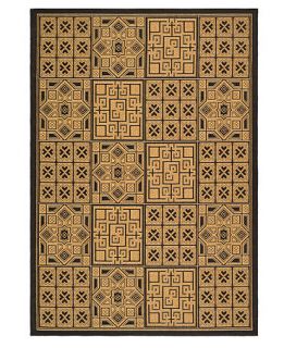 Safavieh Area Rug, Indoor/Outdoor Courtyard CY6947 Black 53 x 77