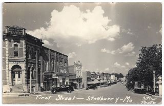 Real AZO Photo Postcard of Farmers Bank Stanberry MO
