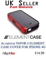 Black Cleave Metal Element Non Vapor Blade Aluminium Bumper Case